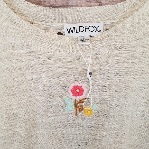 NWOT Wildfox Spring Bloom Zanetti sweater - Picture 5 of 6